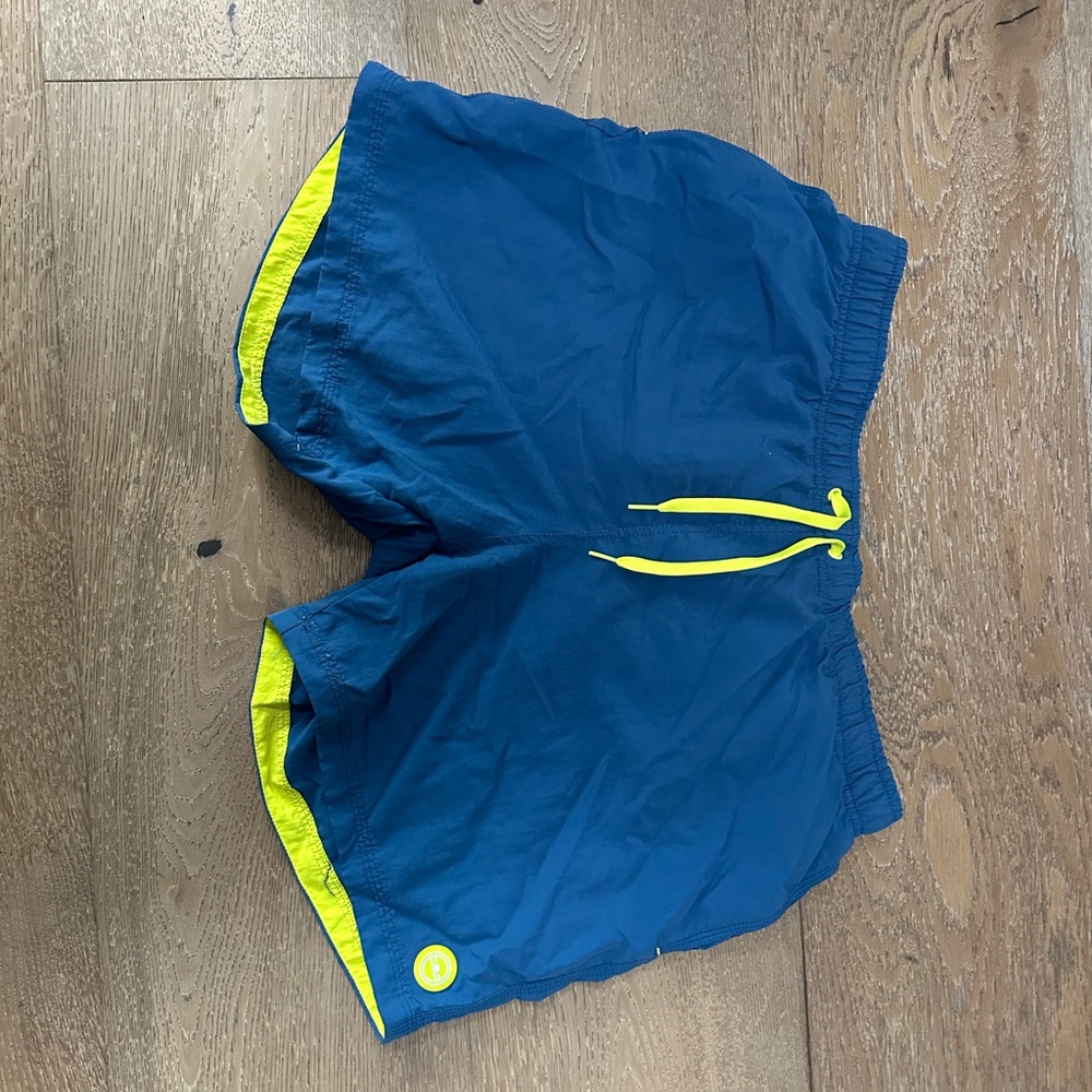 Men’s board shorts neon yellow and blue size 56
